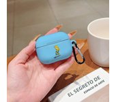 Protective Glossy HD Hard PC Earphone Cover Case-for-The Simpsons-S-AirPods 1 2 3 4 Pro Pro2 with Metal Hook