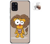 Tumundosmartphone Funda Gel Tpu para Samsung Galaxy A31 diseño Leon Dibujos