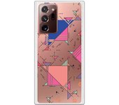Funda compatible con Samsung Galaxy Note 20 Ultra - Geometric bluerose