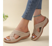 Sandals Women  Summer Shoes Women Elegant Low Heels Sandals Summer Slippers  Wedge Heeled Sandals Female 2024