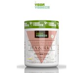 PEA & RICE VEGA VEGGIE. Proteína vegetal [750g] MEzcla de proteinas veganas de guisante y arroz en dos deliciosos sabores de chocolate doble y crumble de frutos rojos