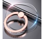 Transparent Cell Phone Ring Holder Stand 360°Degree Rotation Clear Finger Grip Kickstand Compatible iPhone Xiaomi for Phone Case