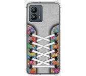 Funda Silicona Antigolpes para Motorola Moto G53 5G diseño Zapatillas 04 Dibujos