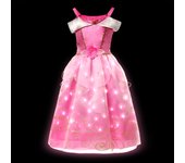 LED Light Up Girls Princess Candy Dress Costume for 2-10Y Children Cosplay Party Clothes Outfit Carnival Christmas Prom Gown