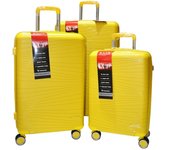 Maletas de Viaje 3 Piezas Rígidas 100% PP Ultrarresistentes - Cerradura TSA - Doble Rueda - 20/24/28 Pulgadas