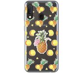 Tumundosmartphone Funda Gel Transparente para Samsung Galaxy A20e 5.8 diseño Piña Dibujos
