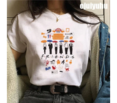 Fashion Friends Tv Show Funny Cartoon T Shirt Women Graphic Best Friends Harajuku T-shirt Korean Style Tshirt Vintage Top Female