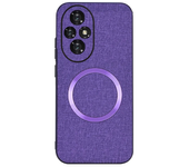 Magsafe Magnetic Plain Leather Case for Honor 200 Pro Honor 200 Honor200 Lite Luxury Wireless Charging Cover