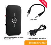 VAORLO Bluetooth 5.3 Audio Transmitter Receiver 3.5mm AUX Jack RCA USB Dongle Music Wireless Adapter For Car PC TV Headphone