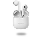 CoolBox - AURICULARES BLUETOOTH CON MICROFONO TWS-01 BLANCO True Wireless Stereo (TWS) Dentro de oído Llamadas/Música COO-AUB-TWS01