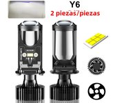 Y6D H4 LED Headlight Canbus Car Lamp Mini Projector Lens Automobles Bulb 6500K Conversion Kit Hi/Lo Beam 12V/24V LHD LED