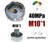 Manometer Pressure Gauge Mini Micro 25mm/1inch Gage Compressed Air Hand Pump Diving HPA Regulator M8*1 M10*1 1/8NPT 1/8BSPP