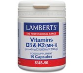 LAMBERTS VITAMINA D3 + K2 90 CAPSULAS
