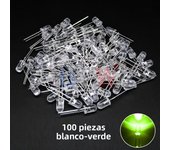 100PCS/LOT 5mm LED Diode F5 Assorted Kit IBUW White Green Red Blue Yellow Orange Pink Purple Warm White DIY Light Emitting Diode