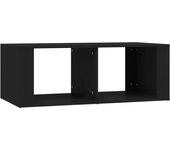 vidaXL Mesa de centro madera contrachapada 100x50x36 cm Blanco, Negro, Blanco brillante Mesita de Salón o Comedor o Auxiliar Mesa de Café Meuble Salón