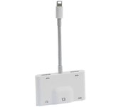 Rayo a Rj45 Ethernet Lan adaptador de red con cable 5 en 1 Usb Otg Lan Rj45 Ethernet 3,5mm convertidor de alta velocidad