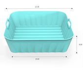 Air Fryer Silicone Microwave Baking Bowl Reusable Fried Chicken Basket Non-Stick Air Fryers Baking Tray Bakeware Kitchen Tools
