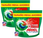Ariel | PODS Todo en 1 Detergente Lavadora Líquido en Cápsulas/Pastillas, Lavados, Más Poder Extra Quitamanchas, Limpieza Profunda 120 lavados
