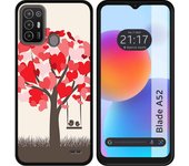 Funda Silicona para ZTE Blade A52 diseño Pajaritos Dibujos