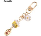 Cute Japanese Lucky Cat Keychain Cartoon Fortune Cat Keychain Car Bag Pendant Mobile Accessories Couple Gift