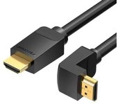 Cable HDMI 2.0 4K Acodado Vention AAQBF/ HDMI Macho - HDMI Macho/ 1m/ Negro