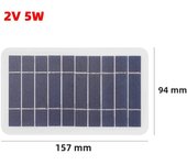 5/6V 1/1.5/2W 400mA Solar Panel Solar System for Cell Phone Battery Charger USB Output for Cell Mobile Phone Chargers