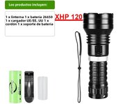 Super 80000LM XHP120 LED Diving Flashlight Ultra Bright Underwater Light Powerful Scuba Dive Torch Waterproof Diving Lantern