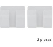 1-4pcs Wall Mounted Storage Box Multifunction Punch Free Organizer TV Remote Control DIY Mobile Phone Plug Charging Holder Stand