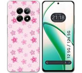 Tumundosmartphone Funda Silicona para Realme 12 5G / 12x 5G diseño Flores Dibujos