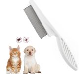 Peine antipulgas para perros y Gatos, herramienta de ASEO para perros para eliminar Manchas de Lágrimas, Pulgas, Caspa y Piojos