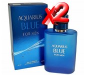 2 UNIDADES Aquarius Blue Eau de Toilette para hombre 100ml Montage Brands Fragancia inspirada en otros perfumes Pour Homme Colonia
