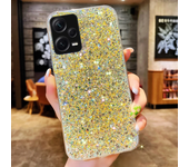 Shiny Glitter Silicone Case for Xiaomi Redmi 13C 12 12C 10 9 9A 9T Note 13 12 11 10 Pro Coque Gold Silver Foil Soft Back Cover