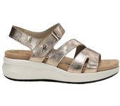 Shoes Sandalias marca Fluchos para mujer en color metal