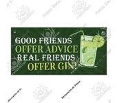 Putuo Decor-Gin Signs Wooden Wall Plaque, Wood Plaque for Door Hanging, Home Decor, Bar, Pub, Wall Decoration
