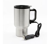 Taza Termo Electrica Maple Inoxide 400 ml 12V con Cargador de Mechero de Coche Termo Electrónico de Viaje
