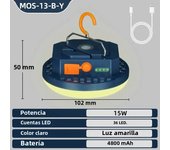 MOSLIGHTING Rechargeable Camping Lights Outdoor Magnetic Suction Tent Lanterns Maintenance Emergency High Lights Flashlights USB
