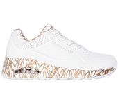 ZAPATILLAS CORDONES MUJER CON CORAZONES SKECHERS x JGoldcrown: Uno - Loving Love BLANCO