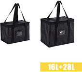 70L Insulated Thermal Cooler Bag Insulation To Keep Cold Large Capacity Portable Lunch Bag Zip Picnic Camping Tin Foil Food Bags