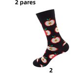 5 Pares De Calcetines Deportivos Casuales Para Hombres Y Mujeres Con Dibujos Divertidos Alta Calidad Talla Alta Otoño Invierno