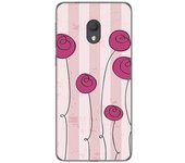 Tumundosmartphone Funda Gel Tpu para Alcatel 1C 2019 diseño Flores Vintage Dibujos
