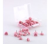 Heart Shape 50pcs Plastic Quality Cork Board Safety Colored Push Pins Thumb Tack Office School Accessories Supplies