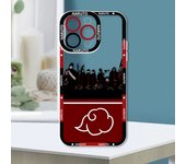 Anime Narutos Akatsukis Cool Apple Case For iPhone 15 14 13 12 11 Mini XS XR X Pro MAX 8 7 6 Plus SE Angel Eyes Transparent
