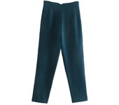 TRAF Office Wear High waist Pants for Women Formal Pants Office outfits Pencil Trousers Black Pink White Fashion Ladies Pants