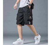 Cargo shorts men's summer loose-fitting five-point pants multi-pocket functional sports pants