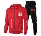 2024 Pioneer Pro DJ Fashion Zipper Hooded Sweater Casual Sports Quick Drying Men's Set Clothes+Pants Men's Set