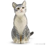 Schleich Figura Gato Sentado - Equilibrio Excepcional y Detalles Realistas