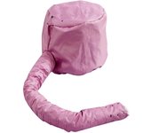 Accesorio para secador de pelo con capucha suave y portátil: gorro con capucha ajustable, gorro térmico portátil para peluquería para secar, peinar y rizar (rosa)