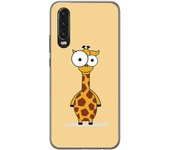 Tumundosmartphone Funda Gel Tpu para Huawei P30 diseño Jirafa Dibujos
