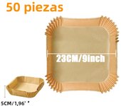 Rectangle Air Fryer Disposable Baking Paper Liner, Non-Stick Food Grade Silicone Oil Paper Tray Microwave Oven Kitchen Cooker