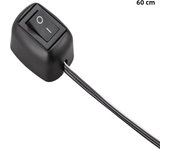 Universal Car Switch Paste Type Toggle Switch with Cable 60cm/100cm DC 12V for Fog Ring Drive Lights Neon Lights